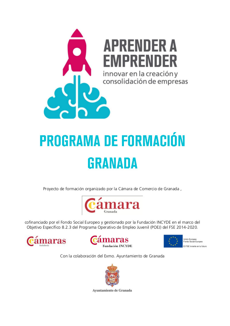 Proyecto de formaci�n "Aprende a emprender". Innovar en la creaci�n y consolidaci�n de empresas